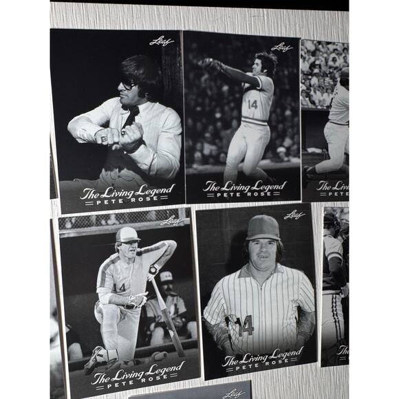 PETE ROSE 2012 Leaf The Living Legend Full 12 Card Set Baseball Legend - Picture 3 of 10